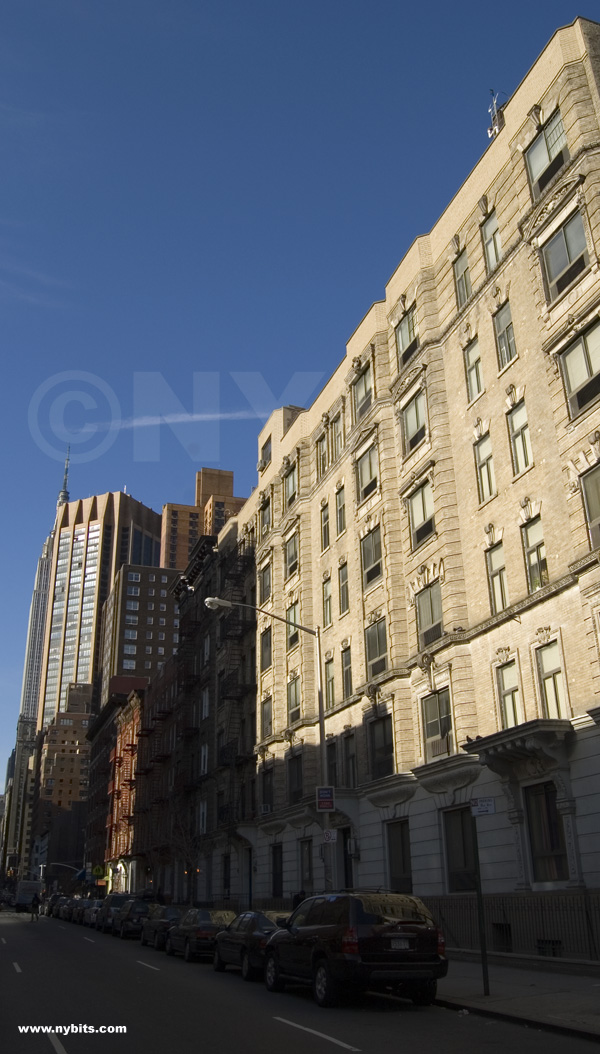 221 East 33rd: the view along East 33rd