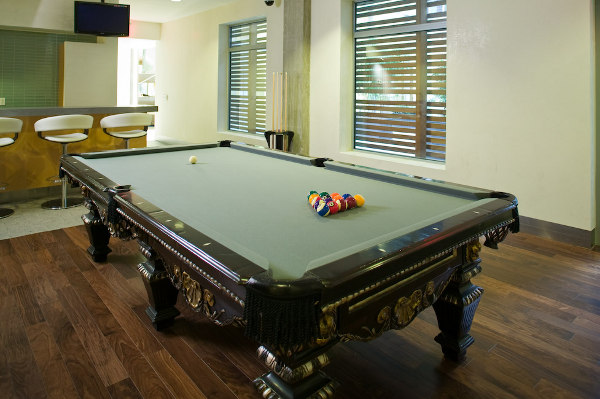 88 Leonard street: Pool table