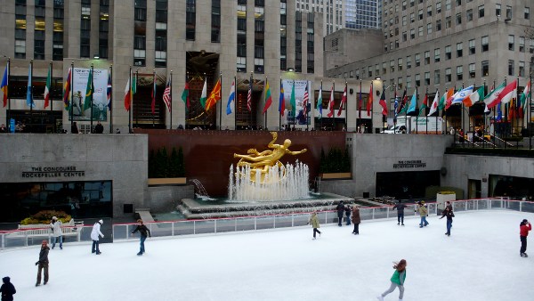 Central Midtown: The ice skating rink.