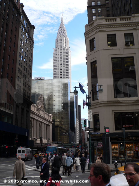 The Chrysler Building as seen from 42nd street
