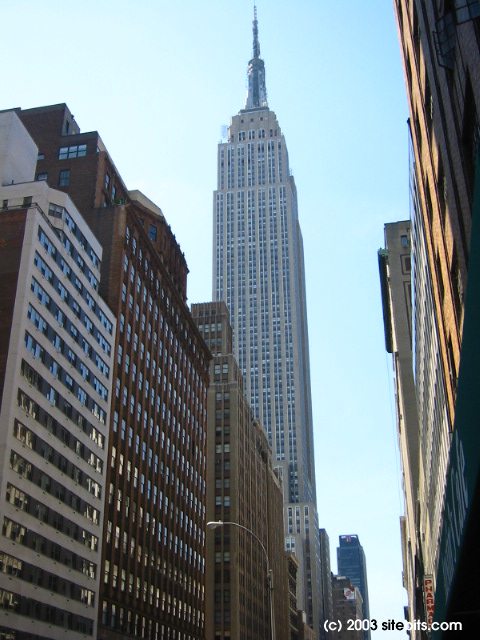 The Empire State Building.