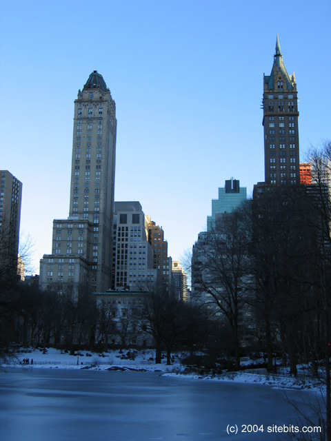 Upper East Side. Towers on Fifth Avenue as seen from Central Park.