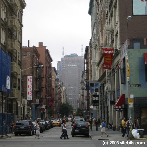 SoHo. Looking down Wooster Street.