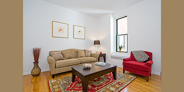 The Astor: Model Living Room