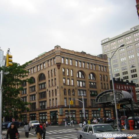 Tribeca. Franklin Square next to West Broadway. 