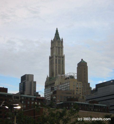 Tribeca. View of the Woolworth building.
