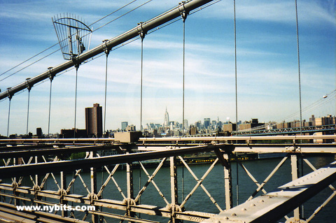 View of Manhattan from Brooklyn Bridge