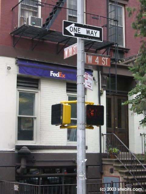 West Village. Corner of West 4th and West 10th streets